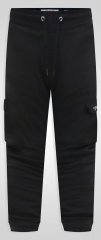 D555 Dexter 1 Cargo Jogger With Bear Embroidery Čierna