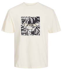 Jack & Jones JORLAFAYETTE BRANDING T-Shirt Buttercream