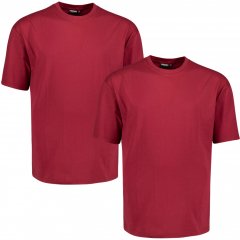 Adamo Marlon Comfort fit 2-pack T-shirt Burgundy