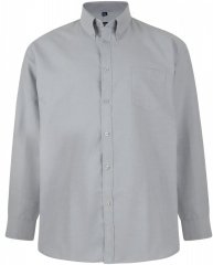 Kam Oxford shirt Long Sleeve Grey