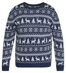 North Latitude 63144 Fjell Reindeer Knit Námornícka modrá