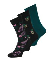 Jack & Jones Pineapple Skulls Ponožky Čierna 3-pack