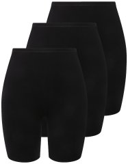 Ulla Popken 716595 Boxerky 3 ks Čierna