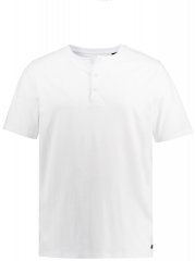 JP1880 726695 Tričko Henley Biela
