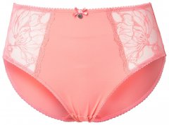 Ulla Popken 822864 Nohavičky s čipkou Svetloružová