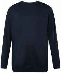 JP1880 827128 Tričko s dlhým rukávom so strihom na bruško Tmavomodrá