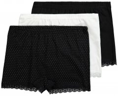 Ulla Popken 827286 Boxerky 3 ks Čierna