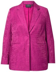 Ulla Popken 830767 Sako s pokrčeným efektom Purpurová