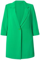 Ulla Popken 836165 Dlhé sako s 3/4 rukávmi Zelená