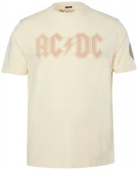 JP1880 836411 AC/DC Classic Logo Tričko Piesková sivá