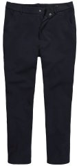 Men+ 207 Bilbao Flexlastic Žerzejové chino nohavice Tmavomodrá