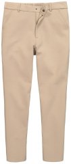 Men+ 207 Bilbao Flexlastic Žerzejové chino nohavice Piesková