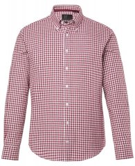 JP1880 Checked Flannel Shirt Long Sleeve Light Red