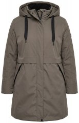 Ulla Popken 845111 Parka Tmavozelená