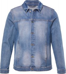 STHUGE 847739 Džínsová bunda vo vintage vzhľade Svetlomodrá