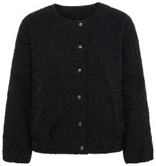 Ulla Popken 848940 Bomber bunda Čierna