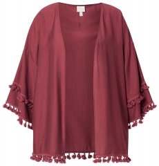 Ulla Popken 849860 Kimono Hrdzavo červená