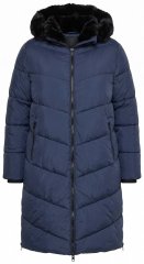 Ulla Popken 850041 Prešívaný kabát Tmavomodrá
