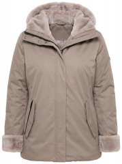 Ulla Popken 850509 Bunda z umelej kožušiny Taupe