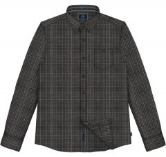 Double Outfitters FS-5230 Károvaná košeľa Námornícka modrá/Hnedá