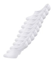 Jack & Jones Basic Členkové ponožky Biela 10-pack