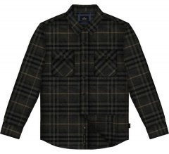 Double Outfitters GS-5233 Flanelová košeľa Čierna/Sivá
