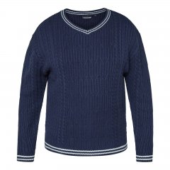 North Latitude V-Neck Knit Námornícka modrá
