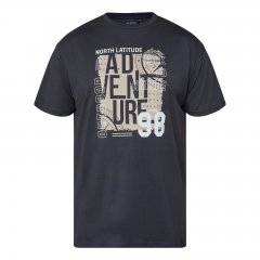 North Latitude Adventure 98 Graphic Tee Čierna