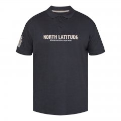 North Latitude Logo Polo Čierna