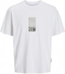 Jack & Jones Pacer Photo Branding Crew Neck T-Shirt Bright White