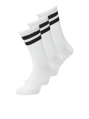 Jack & Jones Travis Tenisové ponožky Biela 3-pack
