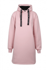 Nora Mikken KRISTINA Long Hoodie Pink