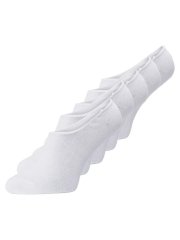 Jack & Jones Basic Členkové ponožky Biela 5-pack