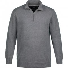 JP1880 Sweater Quarter Zipper Grey