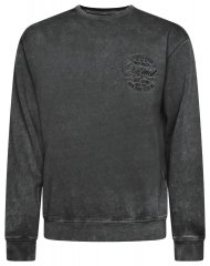 Kam Jeans 7081 Mikina s výšivkou Čierna