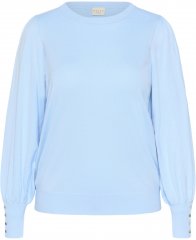 Kaffe Curve Lizzy Sveter s dlhým rukávom Modrá