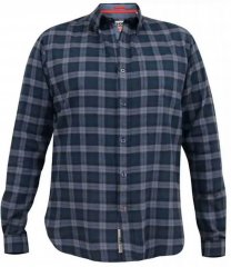 D555 Luton Checked Flanell Shirt Navy