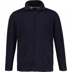 JP1880 Cardigan Knitted with Zipper Navy