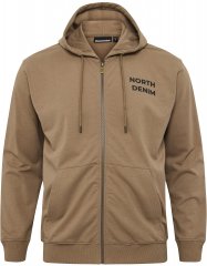 North Latitude Hoodie with Zipper Dark Sand
