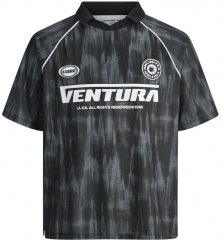 Jack & Jones Retreat Ventura Mesh Polo Polo Shirt Black