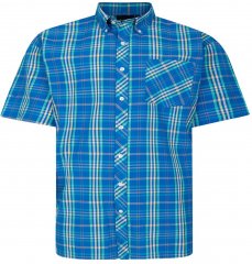 Espionage SH443 Checked Short Sleeve Shirt Royal/Mint/Lemon