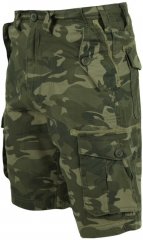 D555 Camaro Camo Printed Cargo Shorts Khaki