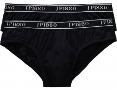 JP1880 Briefs Stretch Cotton 2-Pack Black