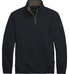 Double Outfitters MTOP-1163 Mikina s krátkym zipsom Námornícka modrá