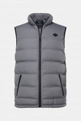 JP1880 Quilted Vest Outdoor Stand-up Collar Grey