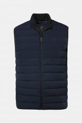 JP1880 Quilted Vest Techno Down Padding Navy