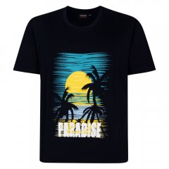 Espionage T448 paradise tričko s potlačou námornícka modrá