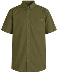 Motley Denim Zagreb Košeľa s krátkym rukávom Tmavé khaki