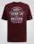 D555 Baldwin Grumpy Old Man Club Print Crew Neck T-shirt Burgundy/ Black Twist - Tričká - Nadrozmerné tričká - 2XL-14XL