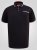 D555 Potts Jersey Polo With Jacquard Collar & Cuffs Čierna - Polokošele - Polokošele 2XL-8XL